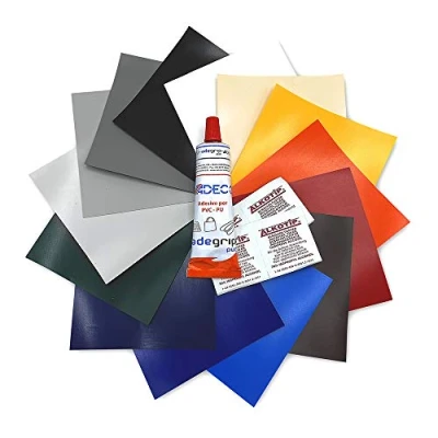 Image de Kit de réparation pour bâche camion, dimensions : 100 x cm, avec colle PVC