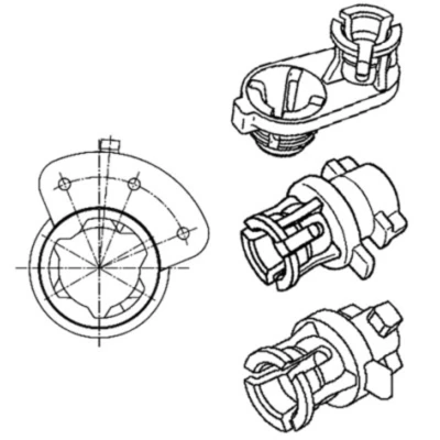 Image de Support, élément de réglage la lumière HELLA 8HG 183 586 001