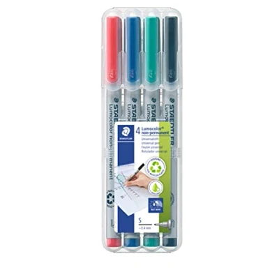 Image de Staedtler 311 WP4 Etui de 4 Feutres Pointe 0,4 mm Assortis