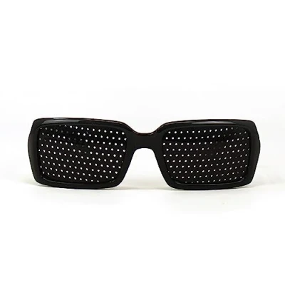 Image de NATURALIGHT Lunettes à sténopé Kunzite Méthode de Bates Gymnastique Oculaire pour Entraîner la Vue