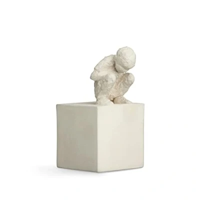 Image de Kähler Le Curieux H12.5 cm Sculptures de caractère Non émaillé, Blanc
