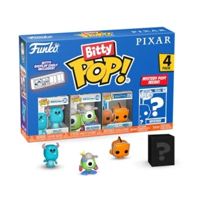 Image de Funko Bitty Pop! Pixar Monsters Inc. 4PK​ Sulley, Boo, Mike Wazowski et Une Mini Figurine Mystère en Surprise 2.2 Cm Collection Collectionnable Étagère Empilable Incluse