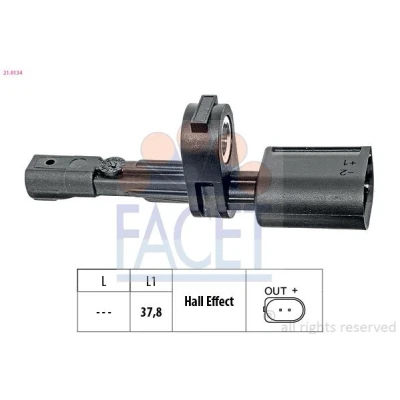 Image de Capteur, vitesse de roue FACET 21.0134