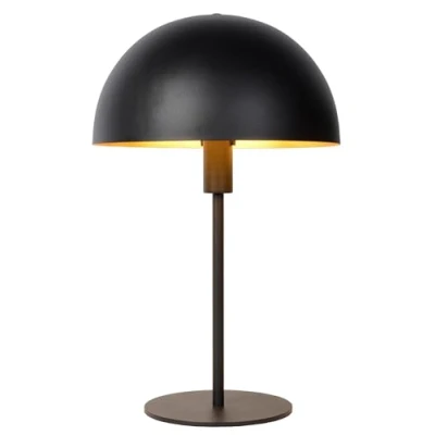 Image de LUCIDE SIEMON Lampe de table Ø 25 cm 1xE14 Noir
