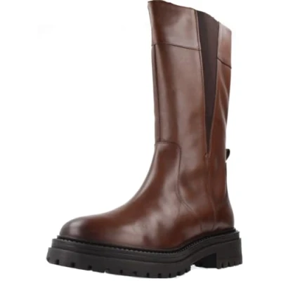 Image de Geox Femme D Iridea Bottes Tendance, Marron foncé, 39 EU