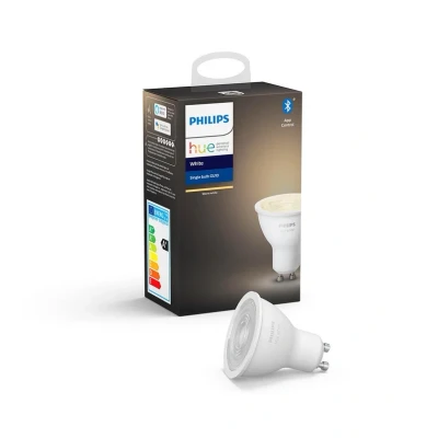 Image de Philips Hue White, ampoule LED Connectée GU10, Compatible Bluetooth, fonctionne avec Alexa, Google Assistant et Apple Homekit