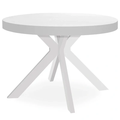 Image de Table ronde extensible Myriade Blanc Menzzo