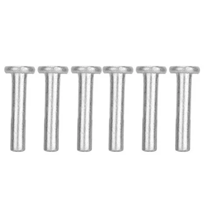 Image de 100pcs GB867 M4 Fixations à rivets solides en aluminium tête plate(M4*25)
