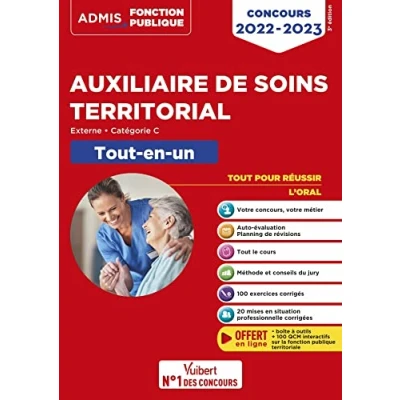 Image de Concours Auxiliaire de soins territorial Catégorie C Tout en un: externe 2022 2023 Livre d’occasion Correct