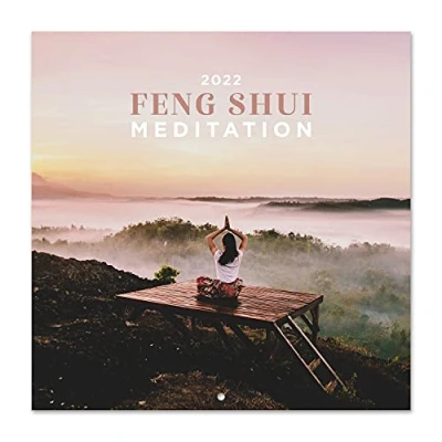 Image de Grupo Erik Calendrier Mural 2022 Feng Shui Meditation 16 Mois Mensuel, De Septembre à Décembre 30 x 60 cm, 6 langues, Certifié FSC
