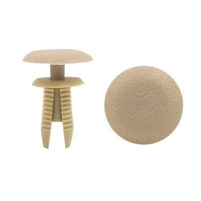 Image de sourcing map 40pcs 8mm auto voiture camion Beige Rivets plastique aile bouclier colliezs type à pousser in