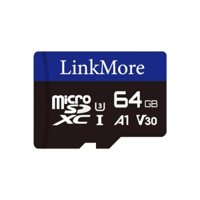 Image de LinkMore Carte Micro SDXC 64 Go, A1, UHS I, U3, V30, Compatible Classe 10, Vitesse de Lecture jusqu&#039;à 95 Mo/s, d&#039;écriture 35 Adaptateur SD Inclus