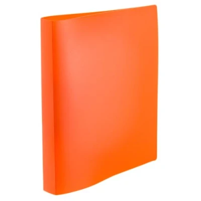 Image de HERMA Classeur A4 19711 Orange fluo translucide 2 anneaux 25 mm de large Avec support maintien pour l&#039;école et le bureau à en plastique robuste garçons filles