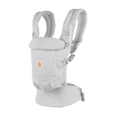 Image de Ergobaby porte bébé Adapt pour nouveau nés, dès la naissance, ergonomique 3 positions en Coton SoftTouch portage ventral et dorsal, Pearl Grey