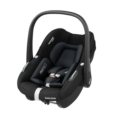 Image de Maxi Cosi Pebble S i Size, Siège auto Bébé, 0 15 mois, 13 kg, 40 83 cm, Isofix Léger, Installation Click &amp; Go, Protection G CELL Chocs Latéraux, Coussin Réducteur, Tonal Black