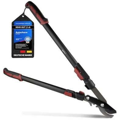 Image de siwitec Teleskop bypass Getriebe Sécateur SG 21 pour bois frais jusqu&#039;à Ø 40 mm Elagueur avec lame tranchante en acier au carbone Longueur : 66 92 cm