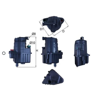 Image de MAHLE ORIGINAL KL 832D Filtre à Carburant de conduite RENAULT: Modus / Grand Modus, CLIO 2, 3