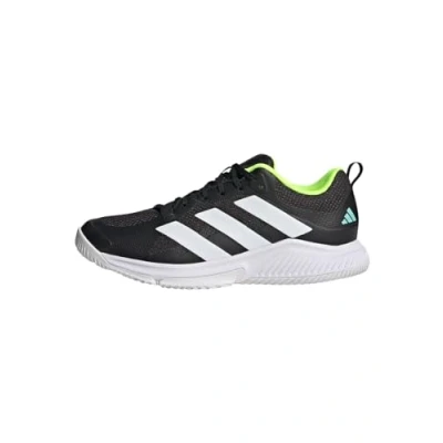 Image de adidas Performance Court TEAM Bounce 2.0 Chaussures de running stables, Femme, Taille: 43 1/3, Core black cloud white flash aqua