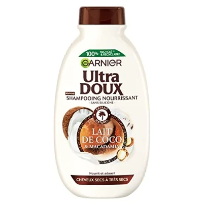 Image de Garnier Ultra Doux Shampooing Assouplissant lait de coco 300 ml