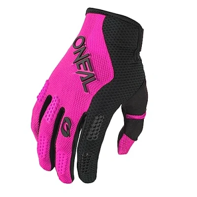 Image de O&#039;NEAL Gants de vélo et Motocross MX MTB FR Downhill Ajustement pour Un Maximum Confort, matériau perméable à l&#039;air Elements Women Glove RACEWEAR V.24 Adulte Noir Rose Taille S
