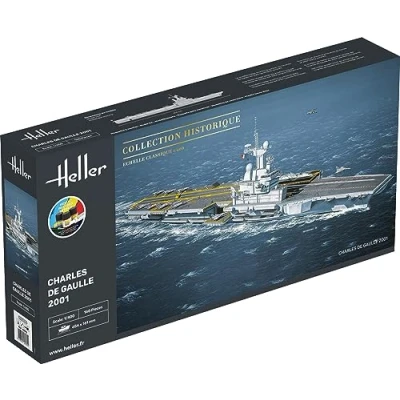 Image de Heller Joustra Maquette bateau : Starter Kit Porte Avions Charles De Gaulle
