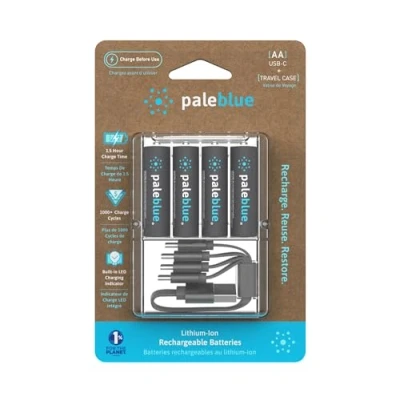 Image de Piles Rechargeables USB C PALEBLUE AA LR06 HR06