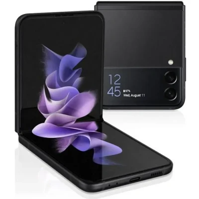 Image de Samsung Galaxy Z Flip3 5G 256 Go Version Française, smartphone Android pliable, débloqué, Ecouteurs inclus, noir