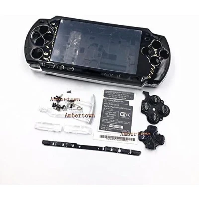 Image de Neuf de Remplacement Sony PSP 2000 Console Rechange complète Coque avec Bouton Noir