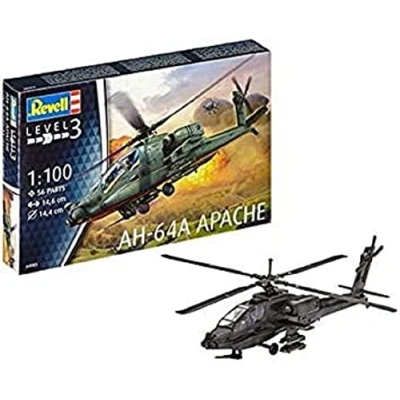 Image de Revell Apache 100 Helicopter Model Kit Maquette, 04985, Multicolore, Mittel