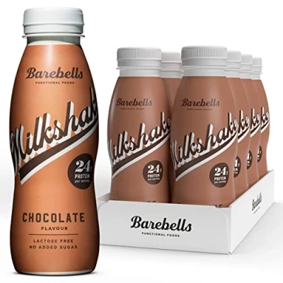 Image de Barebells Milkshake protéiné shake gout chocolat, boisson protéinée 8x330ml (Chocolate)