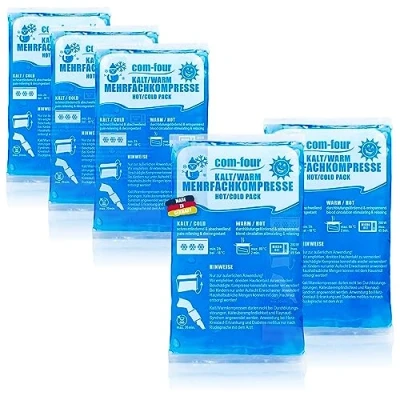Image de com four® 5X Petite compresse Multiple, compresses Froides et Chaudes, 16 x 9 cm Convient aux Micro Ondes Made in Germany (05 pièces Petit)