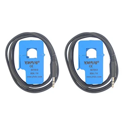 Image de HUABAN 2PCS SCT013 060 60A 1V Capteur de transformateur courant à noyau divisé non invasif