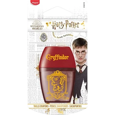 Image de Maped Taille Crayon Harry Potter Crayons avec Réservoir et 1 Trou Pour Enfants Ergonomique design License Officielle Motif Gryffondor Emballage recyclable