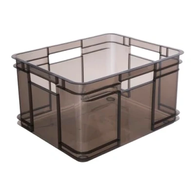 Image de keeeper Boîte de rangement EURO BOX, collection Bruno ECO, taille XL, 43 x 35 24 cm, gris translucide
