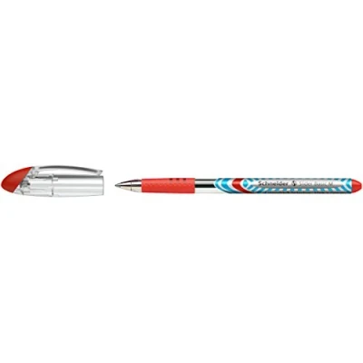 Image de Schneider Slider Basic (Stylos à bille, pointe moyenne (M)) Lot de 10 Stylos, Encre rouge