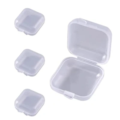 Image de SIOPPKIK Lot de 4 Boîte à médicaments pratique matin le soir Petite taille pour les déplacements Se range dans n&#039;importe quelle poche pantalon