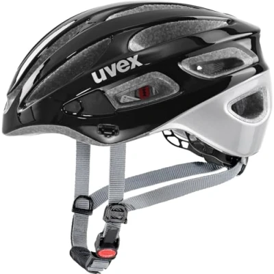 Image de uvex True Casque Polyvalent Léger pour Femmes Réglage de la Taille Individuel à Compléter avec un Éclairage Led Black Silver 52 55 cm