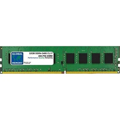 Image de 32Go DDR4 2400MHz PC4 19200 288 PIN DIMM MÉMOIRE RAM POUR ORDINATEURS DE BUREAU/CARTES MERES