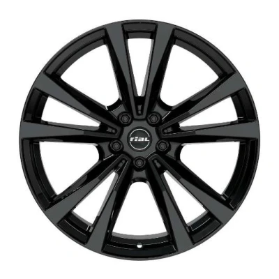 Image de RIAL 5Trou 17Pouce 112mm Jante alu M12 noir 70748M82 6