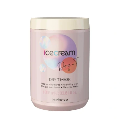 Image de Inebrya Ice Cream Dry T Mask Maschera Nutriente 1000ml, White