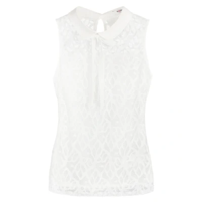 Image de Morgan DINCO.P/BLANC Blouse, Femme, Taille: Large, Blanc
