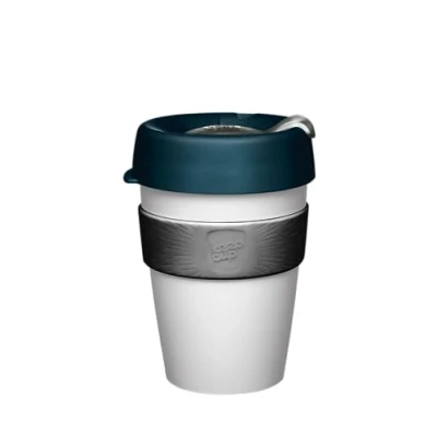 Image de KeepCup Tasse à café originale réutilisable en plastique avec couvercle anti éclaboussures, sans BPA, qualité barista, taille moyenne, 340 ml, sapin