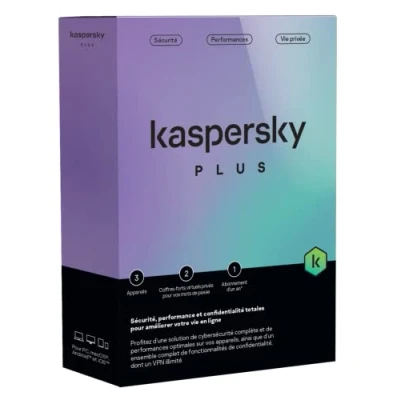 Image de Kaspersky Plus 3 Postes/1 An