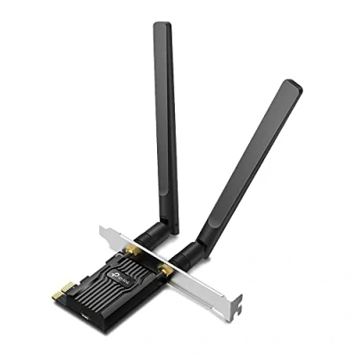 Image de TP Link WiFi 6 Carte PCIe AX1800 Archer TX20E, Bluetooth 5.2, Adaptateur Réseau sans Fil avec 2,4 GHz, 5 Antennes doubles à gain élevé, WPA3, Windows 11/10