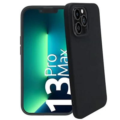 Image de smart engineered se® Coque de protection souple pour iPhone 13 Pro Max Noir mat flexible Ajustement parfait Résistant aux rayures Anti chocs