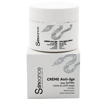Image de SKINEANCE Crème jour de venin serpent 50ML Numéro 1 en France téléachat Actifs anti âge Réduit les rides d&#039;expression, le tapis robuste, gonflements et cernes