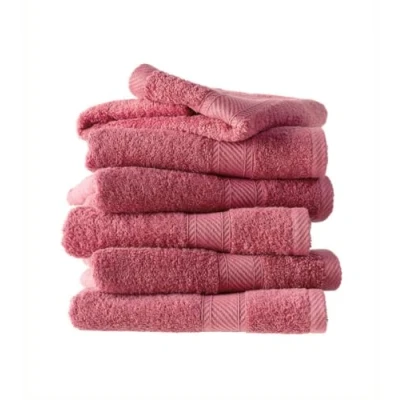 Image de de Witte Lietaer 194840 Lot 6 Serviettes bain Coton Fuchsia 100 x 50 cm