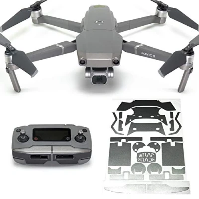 Image de WRAPGRADE Couleur d&#039;accent Skin Compatible avec DJI Mavic 2 (Titanium)