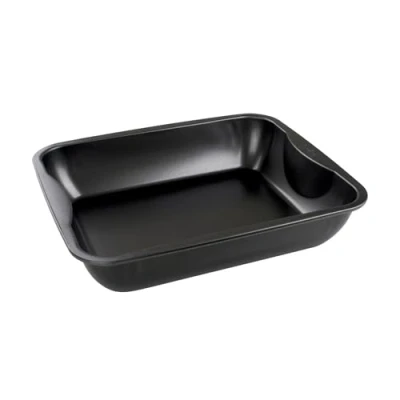 Image de Zenker 7201 plat à four XXL rectangle, four, poulet, rectangle XXL, Acier, Noir, 40 x 34 8 cm