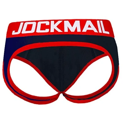 Image de Jock Strap Jockstrap Slip push up pour homme Rouge/bleu, Bleu/rouge, L